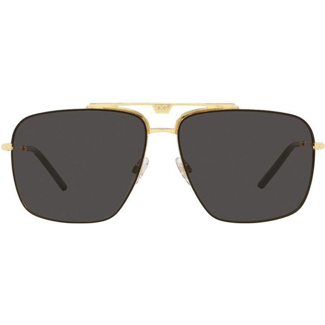 Dolce & Gabbana DG2264 - Gold and Matte Black/Grey Lenses