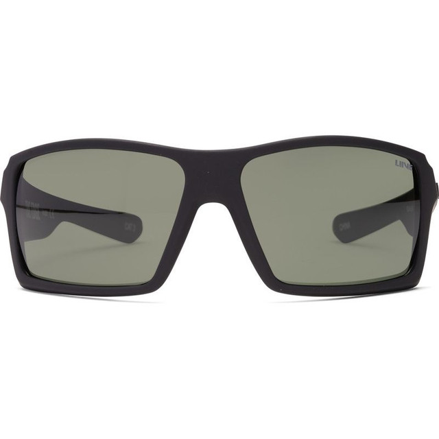 Liive The Edge - Matt Black/Green Polarised Lenses