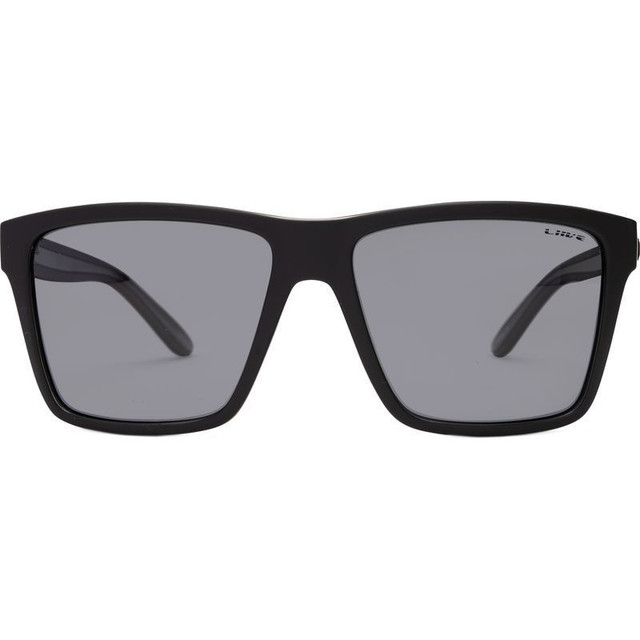 Liive Bazza - Matte Black Xtal Black/Grey Polarised Lenses