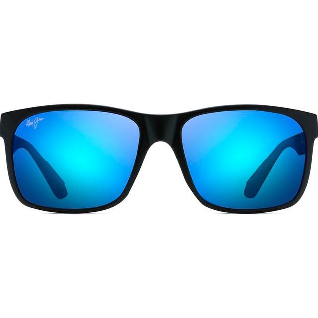 Maui Jim Red Sands - Matte Black/Blue Hawaii Polarised Lenses