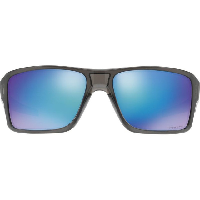 Oakley Double Edge - Grey Smoke/Prizm Sapphire Polarised Lenses