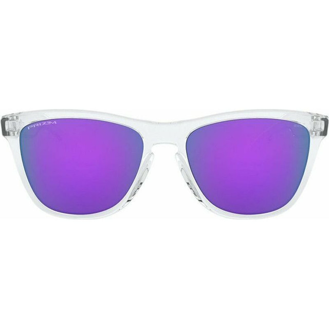 Oakley Frogskins - Polished Clear/Prizm Violet Lenses