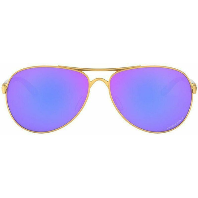 Feedback - Satin Gold/Prizm Violet Polarised Lenses