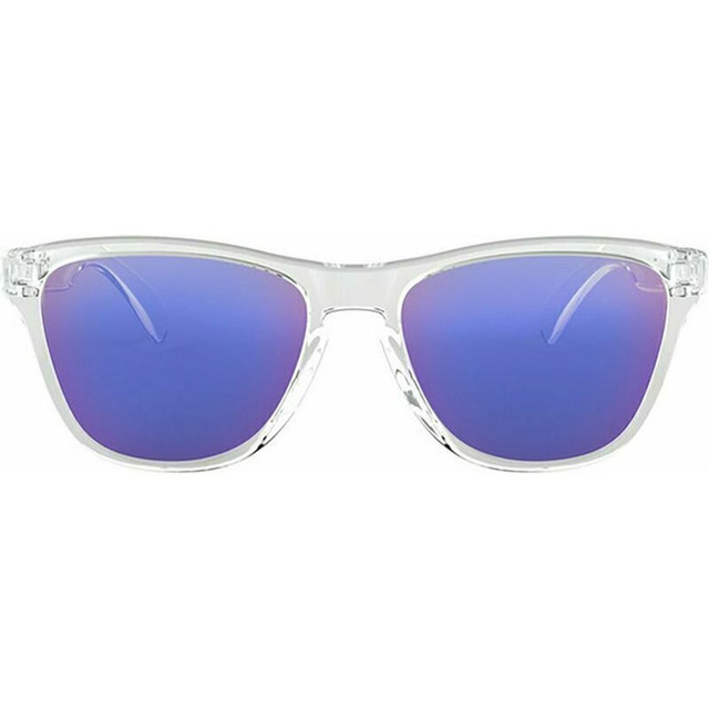 Oakley Youth Frogskins XS - Polished Clear/Violet Prizm Lenses