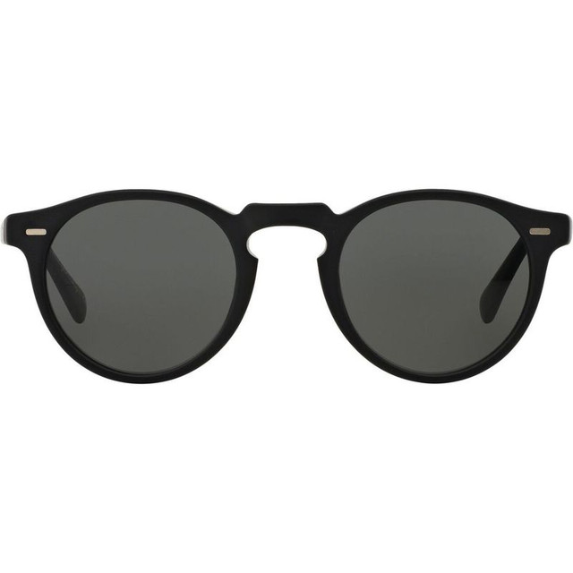 Gregory Peck OV5217S - Semi Matte Black/Crystal Midnight Express Polarised Glass Lenses 47 Eye Size