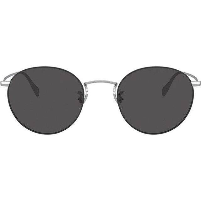 Oliver Peoples Coleridge OV1186S - Silver and Black/Carbon Grey Glass Lenses