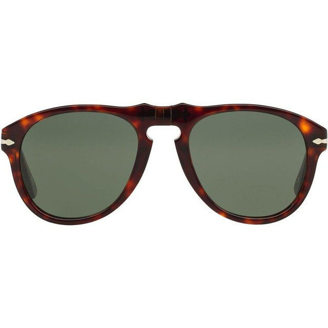 PO0649 - Havana/Green Glass Lenses