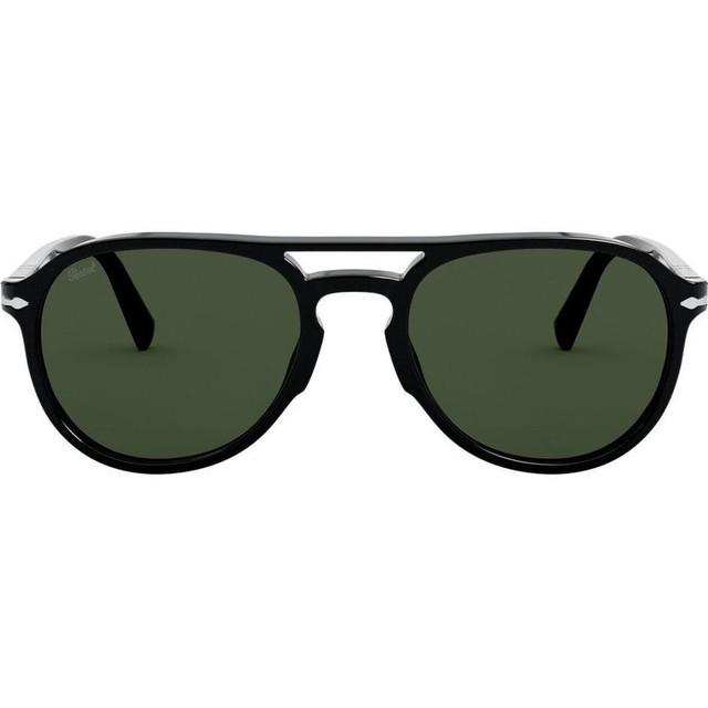 Persol PO3235S - Black/Green Glass Lenses