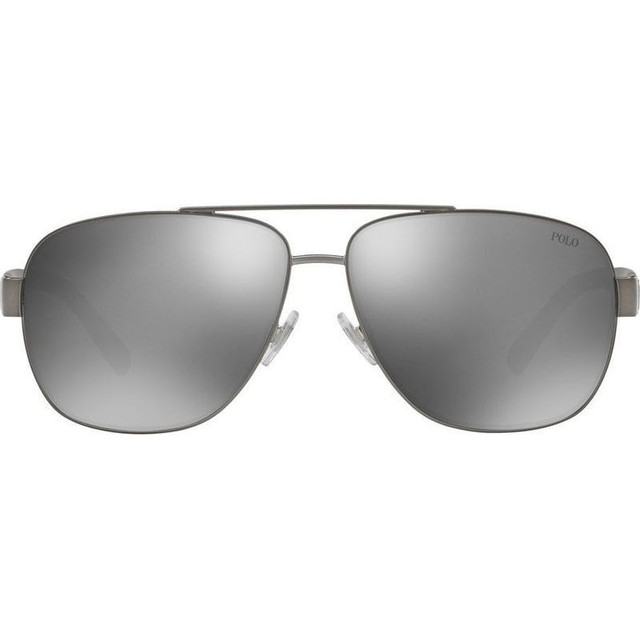 Polo Ralph Lauren PH3110 - Demi Shiny Dark Gunmetal/Silver Mirror Lenses