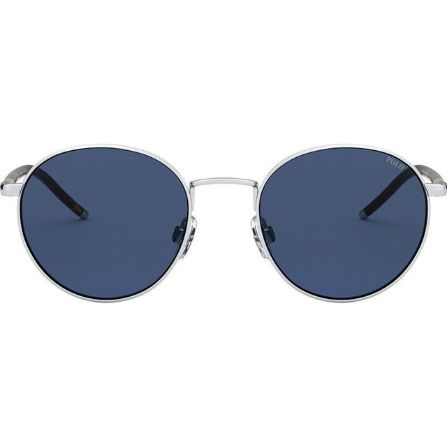 Polo Ralph Lauren PH3133 - Silver/Dark Blue Lenses