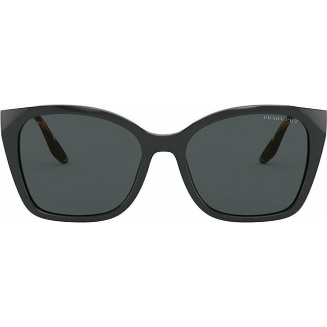 Prada PR 12XS - Black/Dark Grey Polarised Lenses