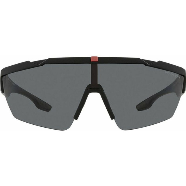 Prada Linea Rossa PS03XS - Black Rubber/Grey Polarised Lenses