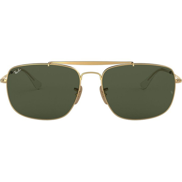 The Colonel RB3560 - Gold/Green Glass Lenses