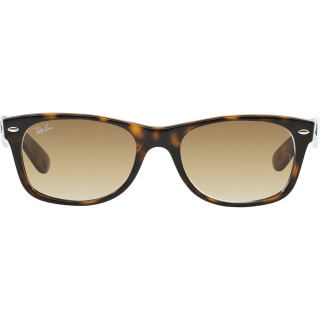 Ray-Ban New Wayfarer Classic RB2132 - Light Havana/Brown Gradient Glass Lenses 52 Eye Size