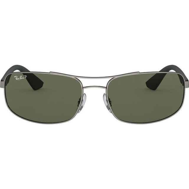 RB3527 - Gunmetal/Green Polarised Lenses