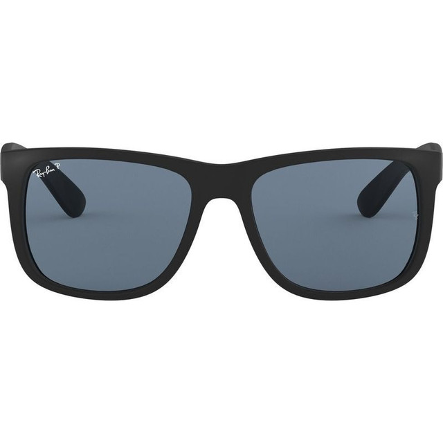 Justin Classic RB4165 - Black Rubber/Dark Blue Polarised Lenses 55 Eye Size