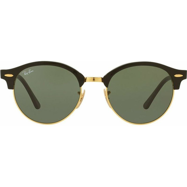 Ray-Ban Clubround RB4246 - Black/Green Glass Lenses