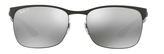 Chromance RB8319CH - Black Top on Matte black/Grey Gradient Mirror Polarised Lenses