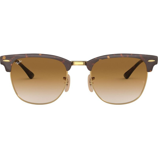 Clubmaster Metal RB3716 - Gold Top Havana/Brown Gradient Lenses