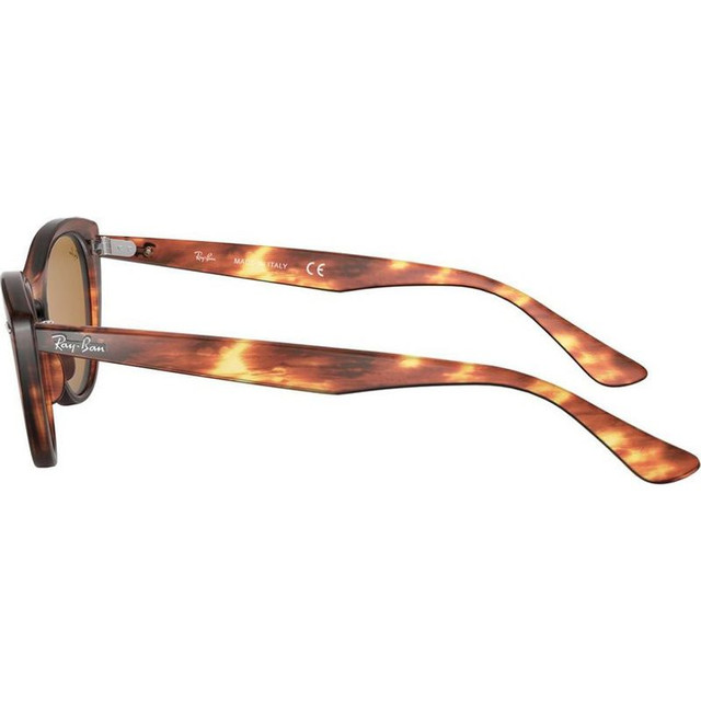 Nina RB4314N - Striped Havana/Brown Glass Lenses