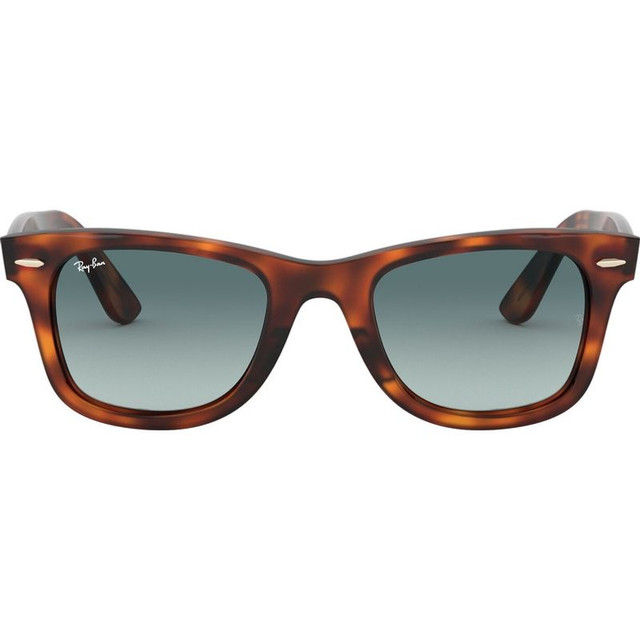 Ray-Ban Wayfarer Ease RB4340 - Red Havana/Blue Grey Gradient Glass Lenses