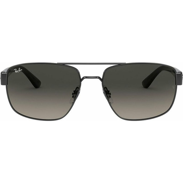 RB3663 - Shiny Gunmetal/Grey Gradient Glass Lenses