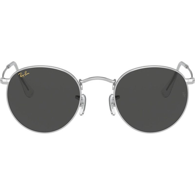 Ray-Ban Round Metal RB3447 - Silver/Dark Grey Glass Lenses 50 Eye Size