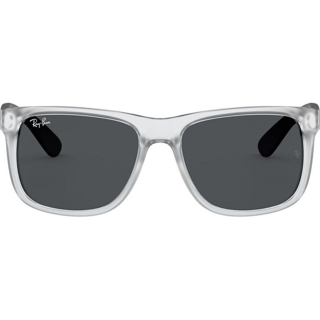 Ray-Ban Justin Classic RB4165 - Rubber Transparent/Dark Grey Lenses 55 Eye Size