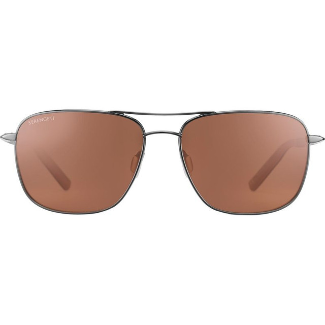 Serengeti Spello - Shiny Gunmetal/Drivers Photochromic Polarised Glass Lenses