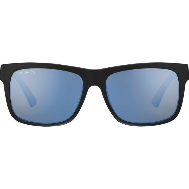 Positano - Matte Black/555nm Blue Photochromic Polarised Glass Lenses