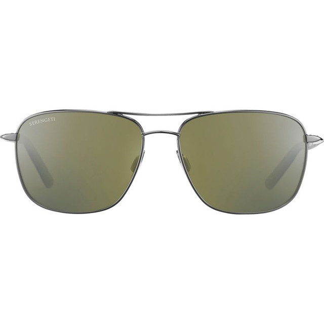 Spello - Shiny Gunmetal and Black/555nm Photochromic Polarised Glass Lenses