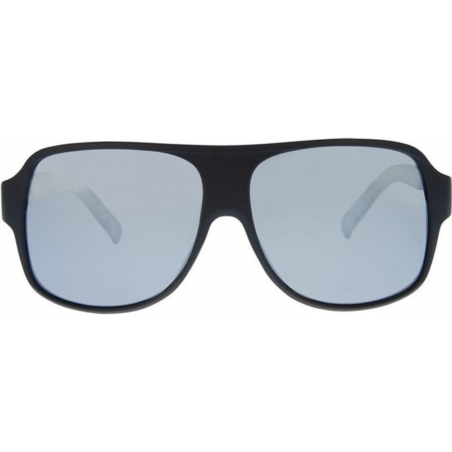 SIN Eyewear The Cartel - Matte Raven Tides of Time/Silver Flash Mirror Polarised Lenses