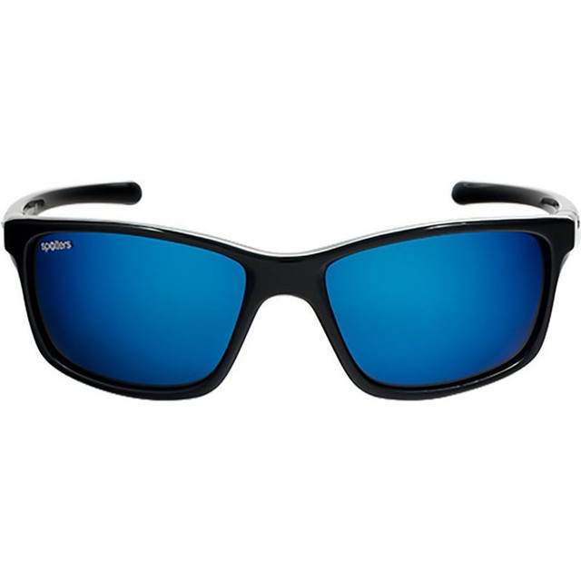 Grit Junior - Matte Black/Blue Mirror Glass Polarised Lenses