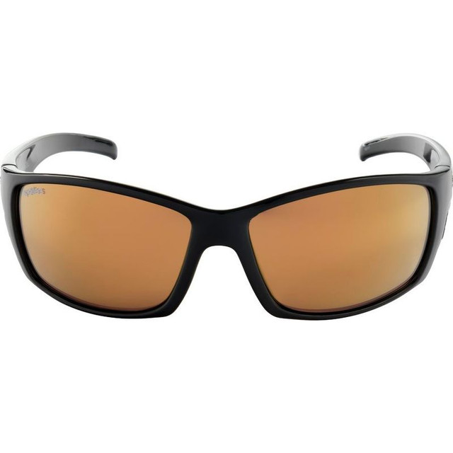 Spotters Fury - Gloss Black/Gold Mirror Glass Polarised Lenses