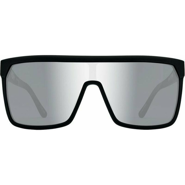 Spy Flynn - Soft Matte Black/HD Plus Grey Green with Silver Spectra Polarised Lenses