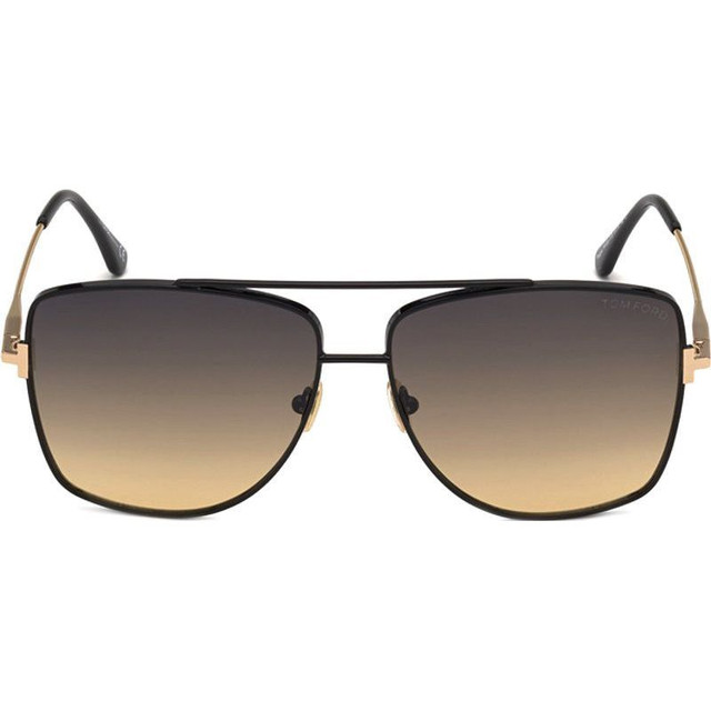 Tom Ford Reggie FT0838 - Black and Gold/Grey and Gold Gradient Lenses