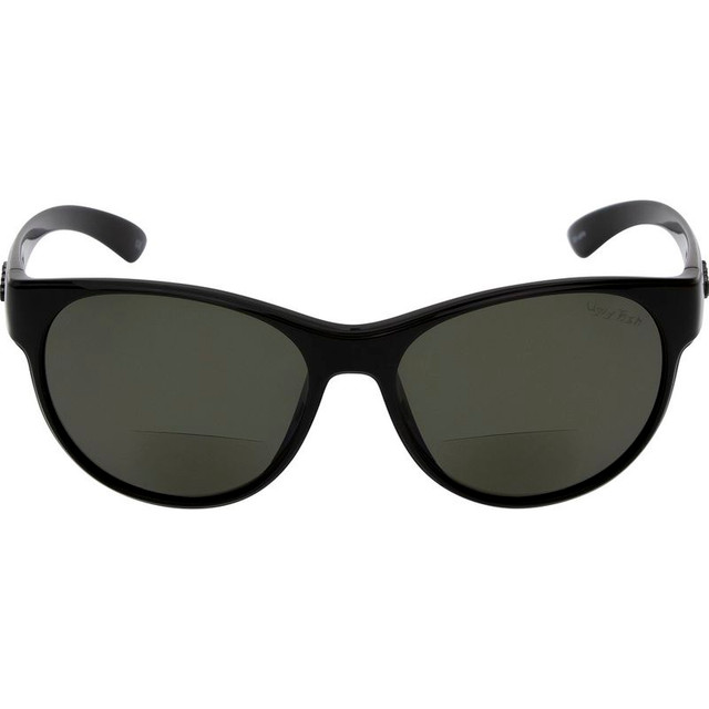 Iris - Shiny Black/Bifocal +2.0 Smoke Polarised Lenses