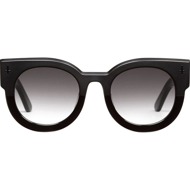 Valley Eyewear A Dead Coffin Club - Matte to Gloss Black/Grey Gradient Lenses