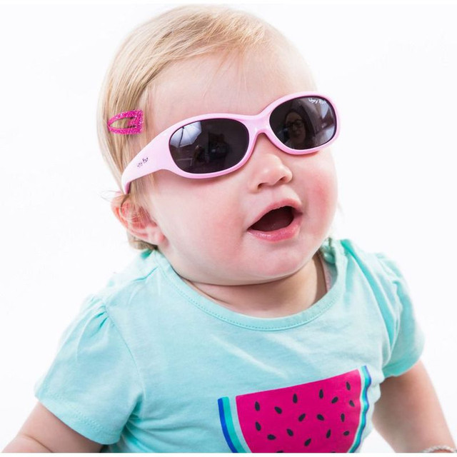 PB001 ANKLE BITERS - Pink/Smoke Polarised Lenses