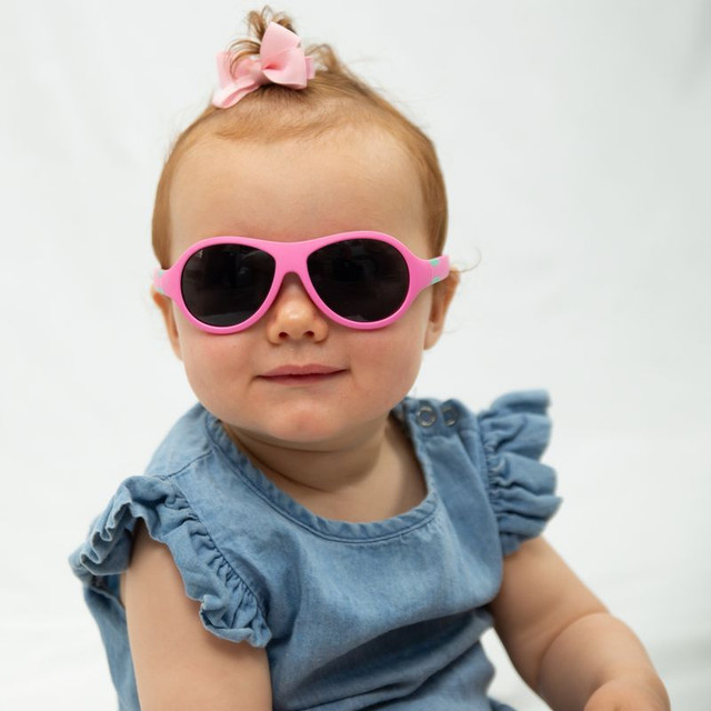 Ugly Fish Kids PKR122 RETRO - Pink/Smoke Polarised Lenses