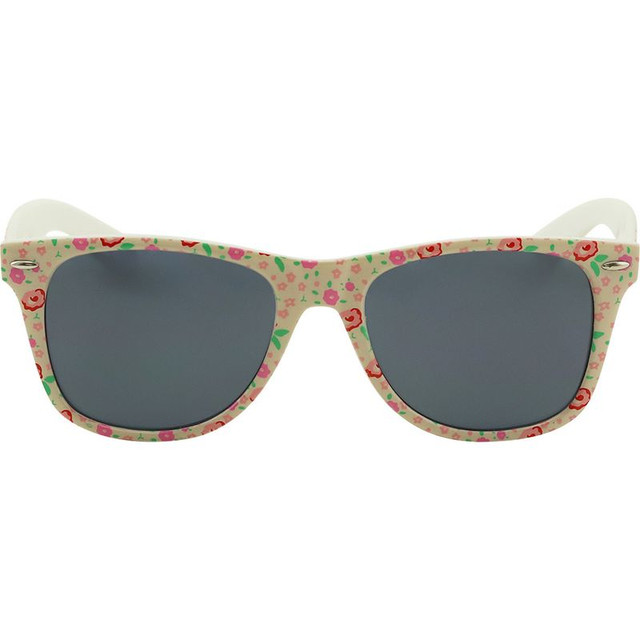 JS Eyewear CE3 - Pink and Red Flower/Smoke Lenses