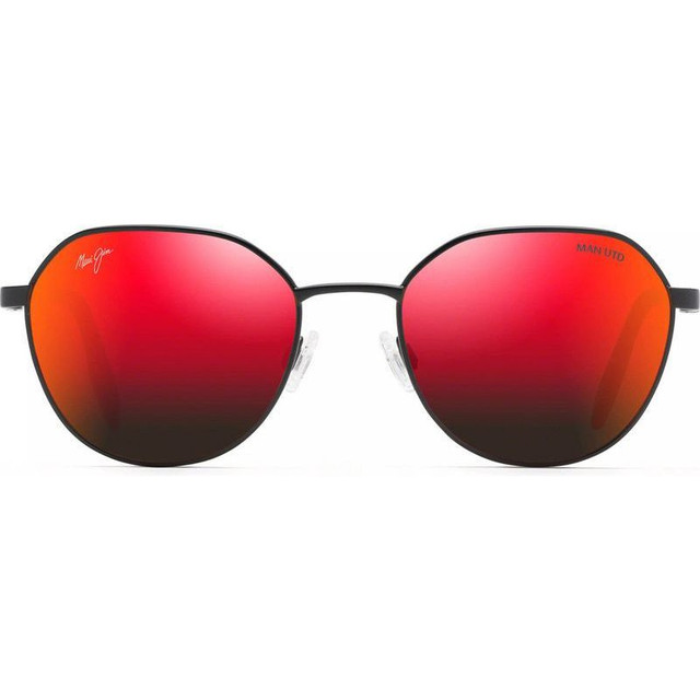 Hukilau For Manchester United - Matte Black/Hawaii Lava Polarised Lenses