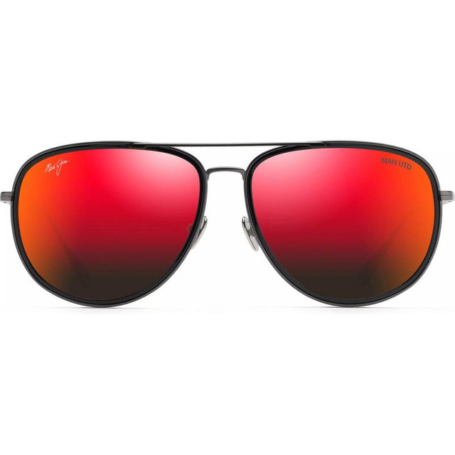 Fair Winds For Manchester United - Dark Gunmetal/Hawaii Lava Polarised Lenses