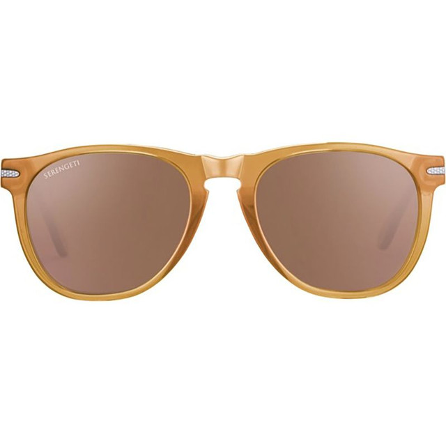 Amboy - Shiny Light Gold Honey/Drivers Photochromic Polarised Glass Lenses