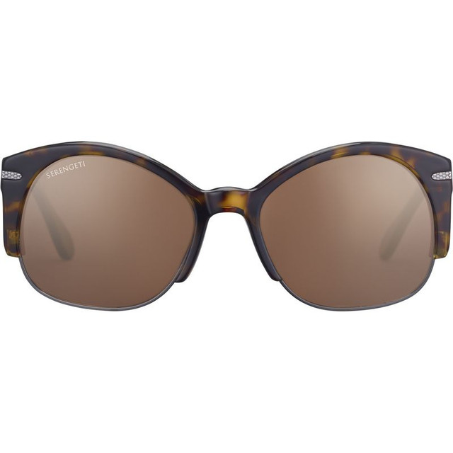 Serengeti Vinita - Dark Tortoise and Shiny Gunmetal/Drivers Gold Photochromic Polarised Glass Lenses