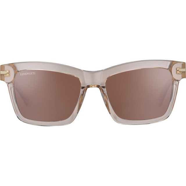 Winona - Shiny Crystal Pink Champagne/Drivers Photochromic Polarised Glass Lenses