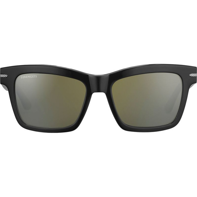 Serengeti Winona - Shiny Black/555nm Photochromic Polarised Glass Lenses