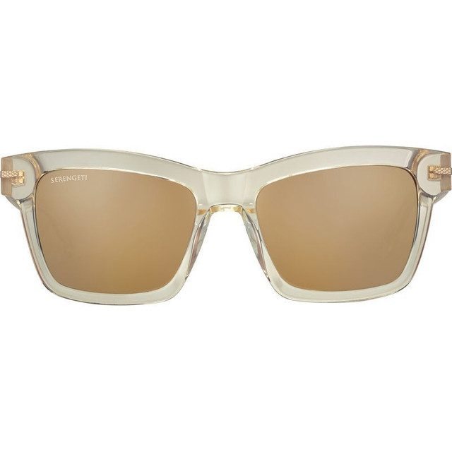 Serengeti Winona - Shiny Crystal Champagne/Drivers Gold Photochromic Polarised Glass Lenses