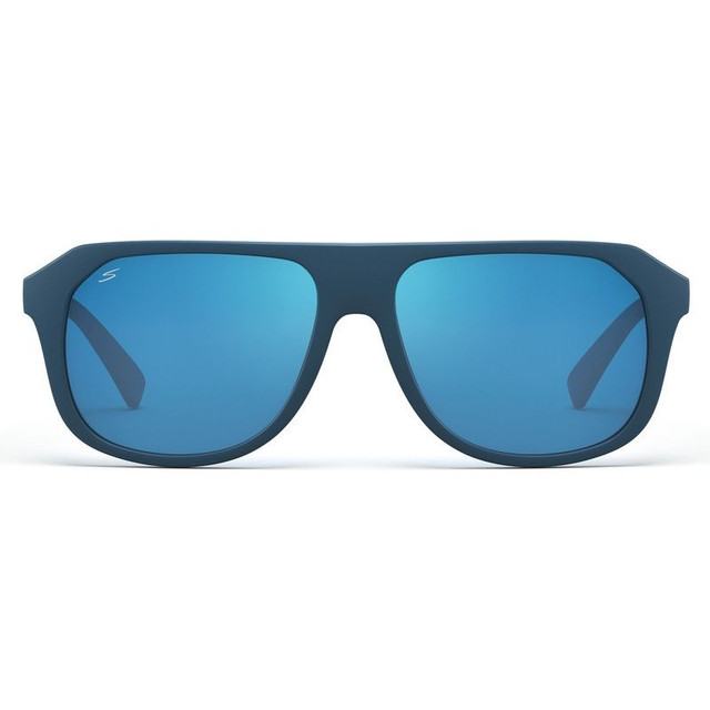 Serengeti Oatman - Rubberised Peacock Blue/555nm Blue Saturn Polarised Lenses