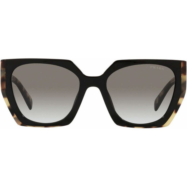 Prada PR15WSF - Black and Medium Tortoise/Grey Gradient Lenses